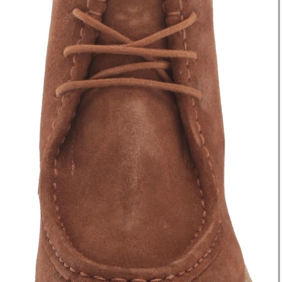 Brown Suede Women's Ankle Boots lucky brand - Picture 2 of 7